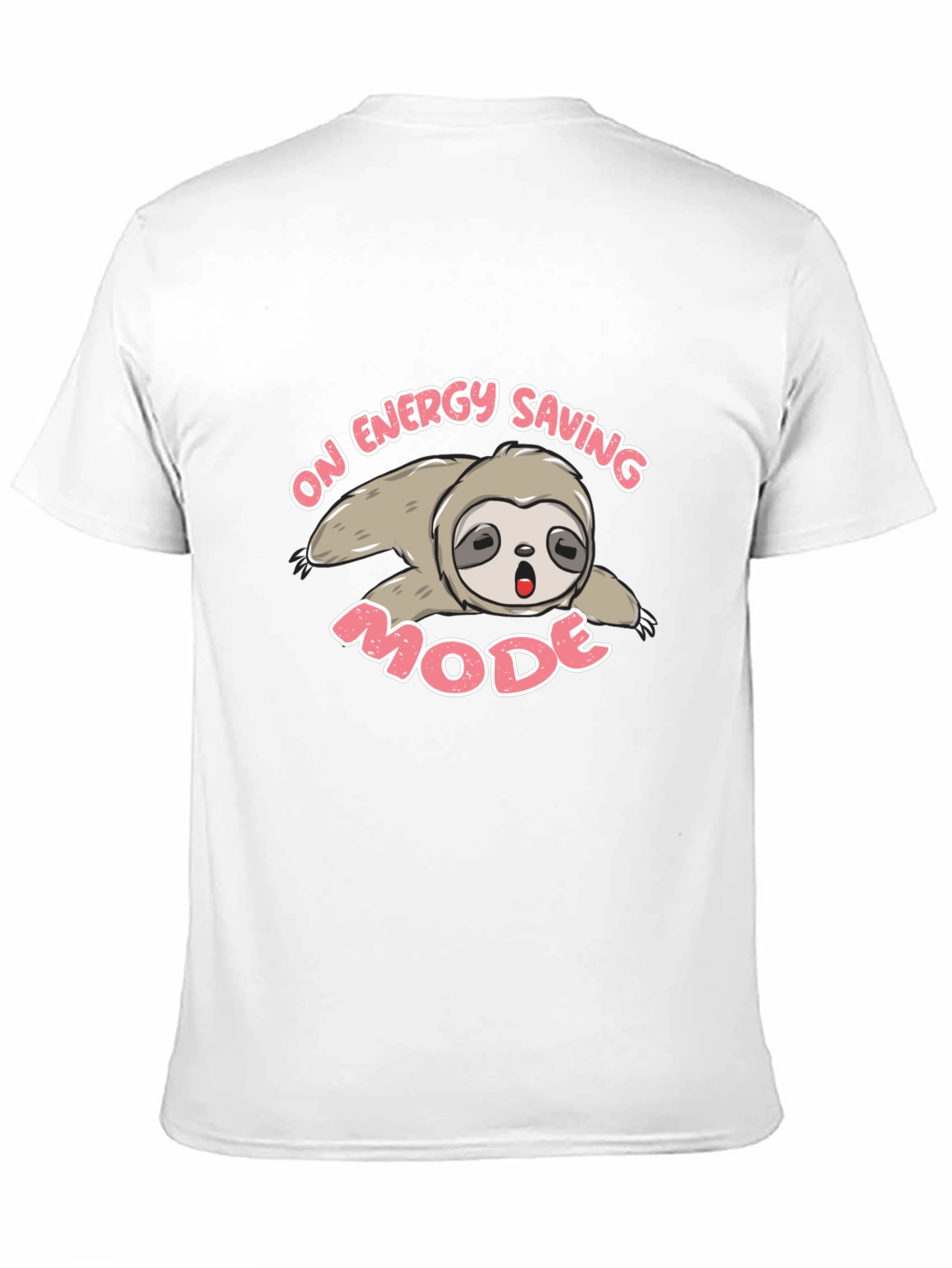 Energy Saving Mode Sloth T-Shirt - Black