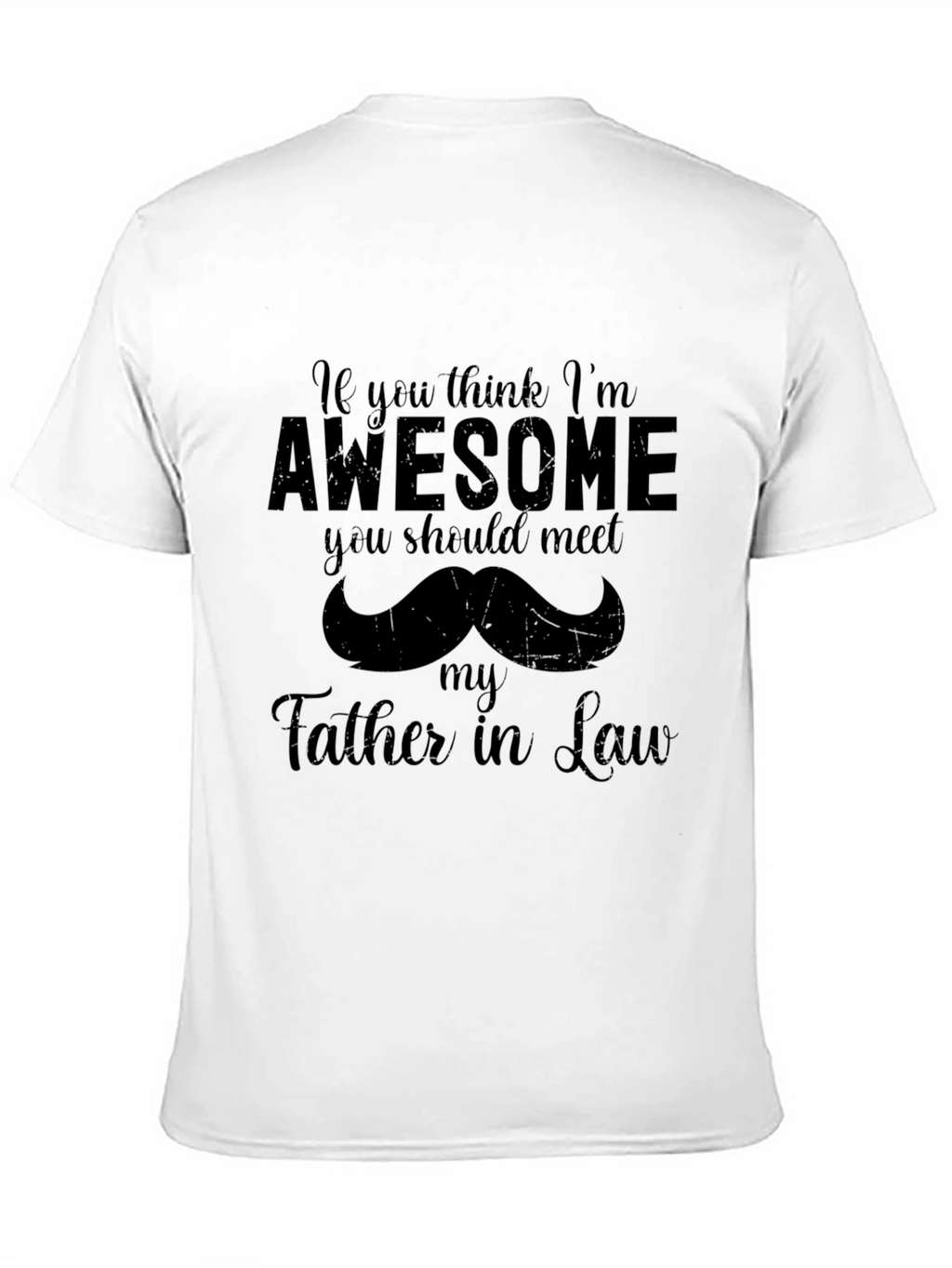 Awesome Father-in-Law Black Graphic T-Shirt