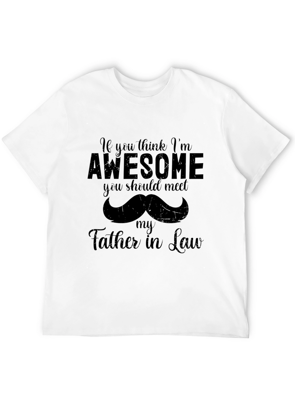 Awesome Father-in-Law Black Graphic T-Shirt