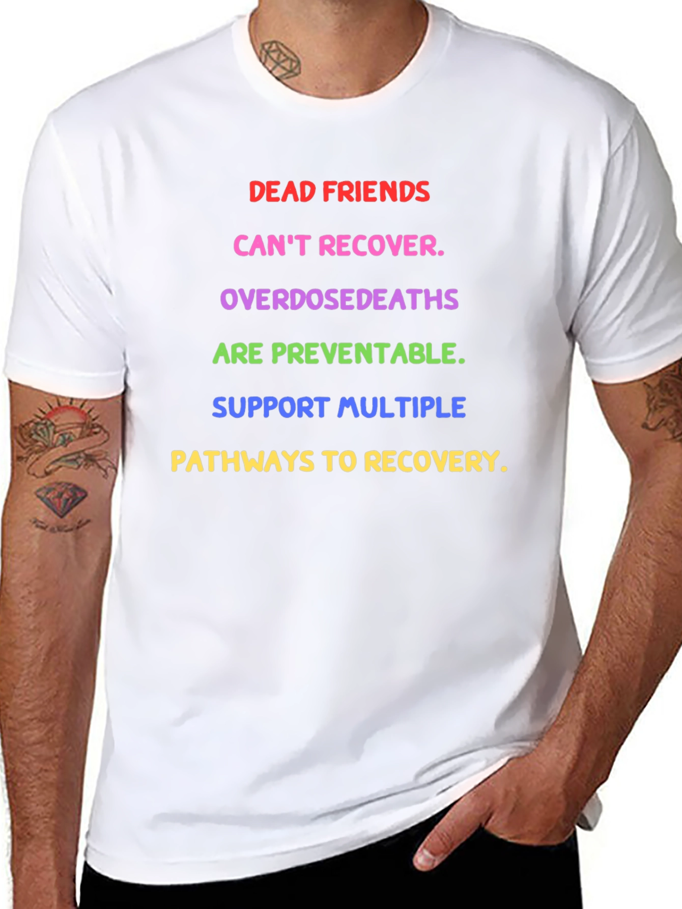 Dead Friends Recovery Awareness T-Shirt