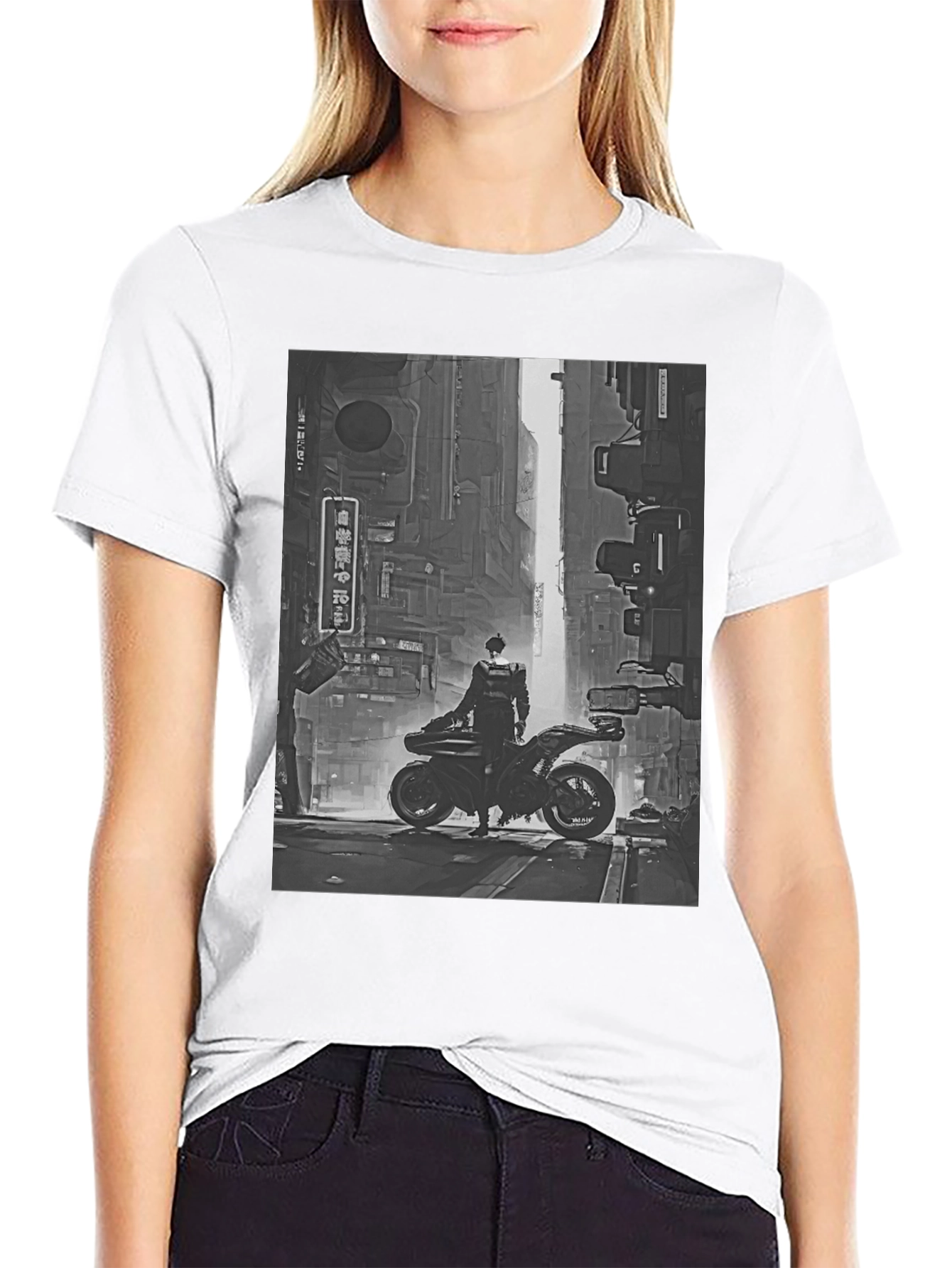 Cyberpunk Rider Graphic Tee