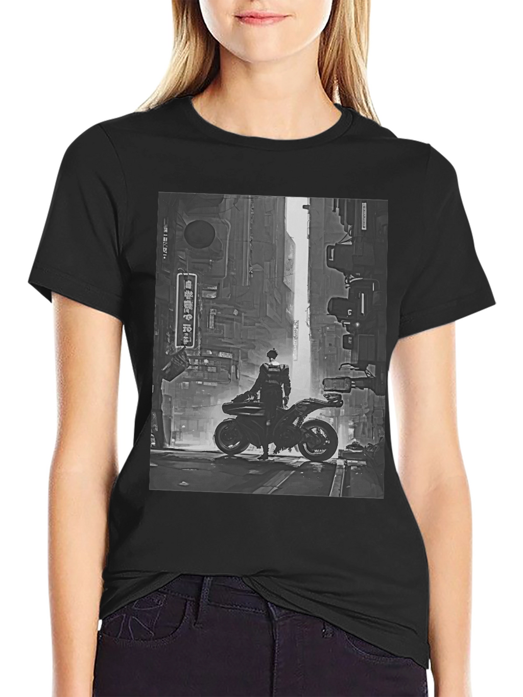 Cyberpunk Rider Graphic Tee