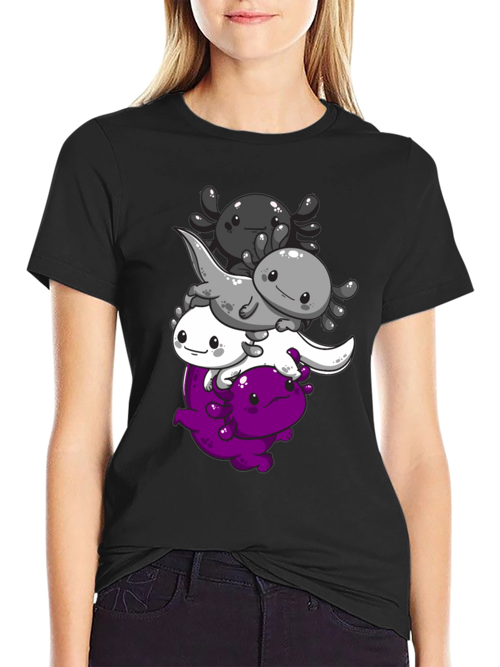Axolotl Asexual Pride T-Shirt