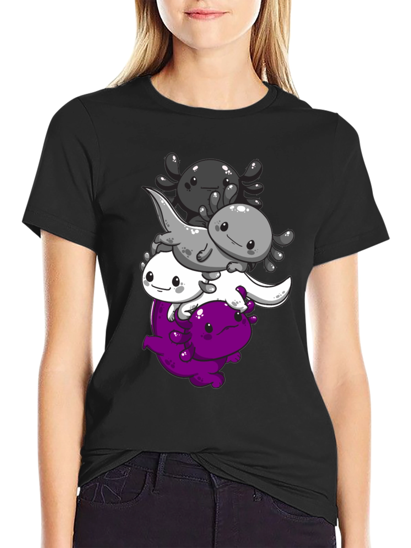 Axolotl Asexual Pride T-Shirt
