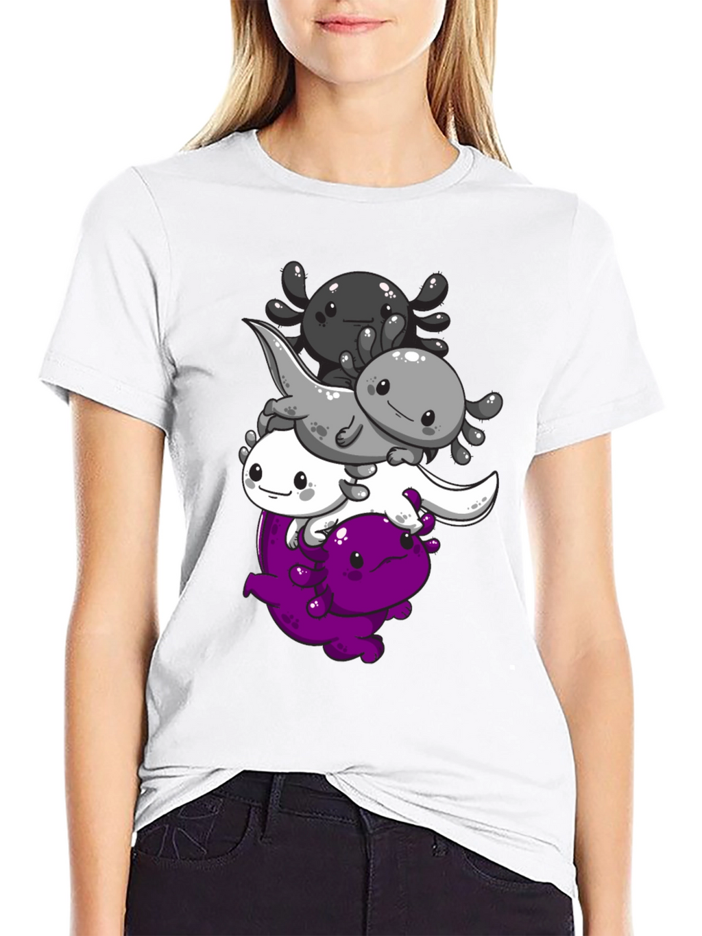 Axolotl Asexual Pride T-Shirt