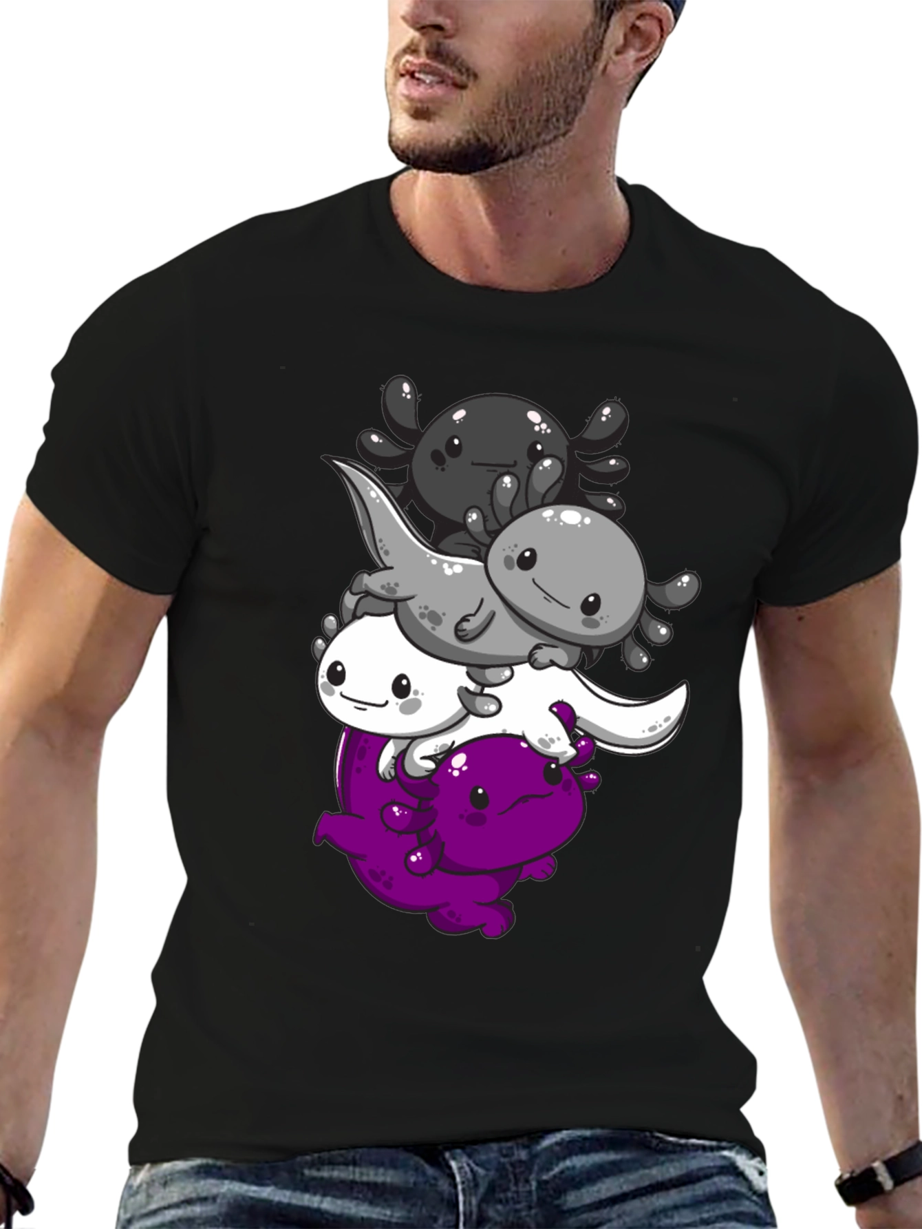 Axolotl Asexual Pride T-Shirt