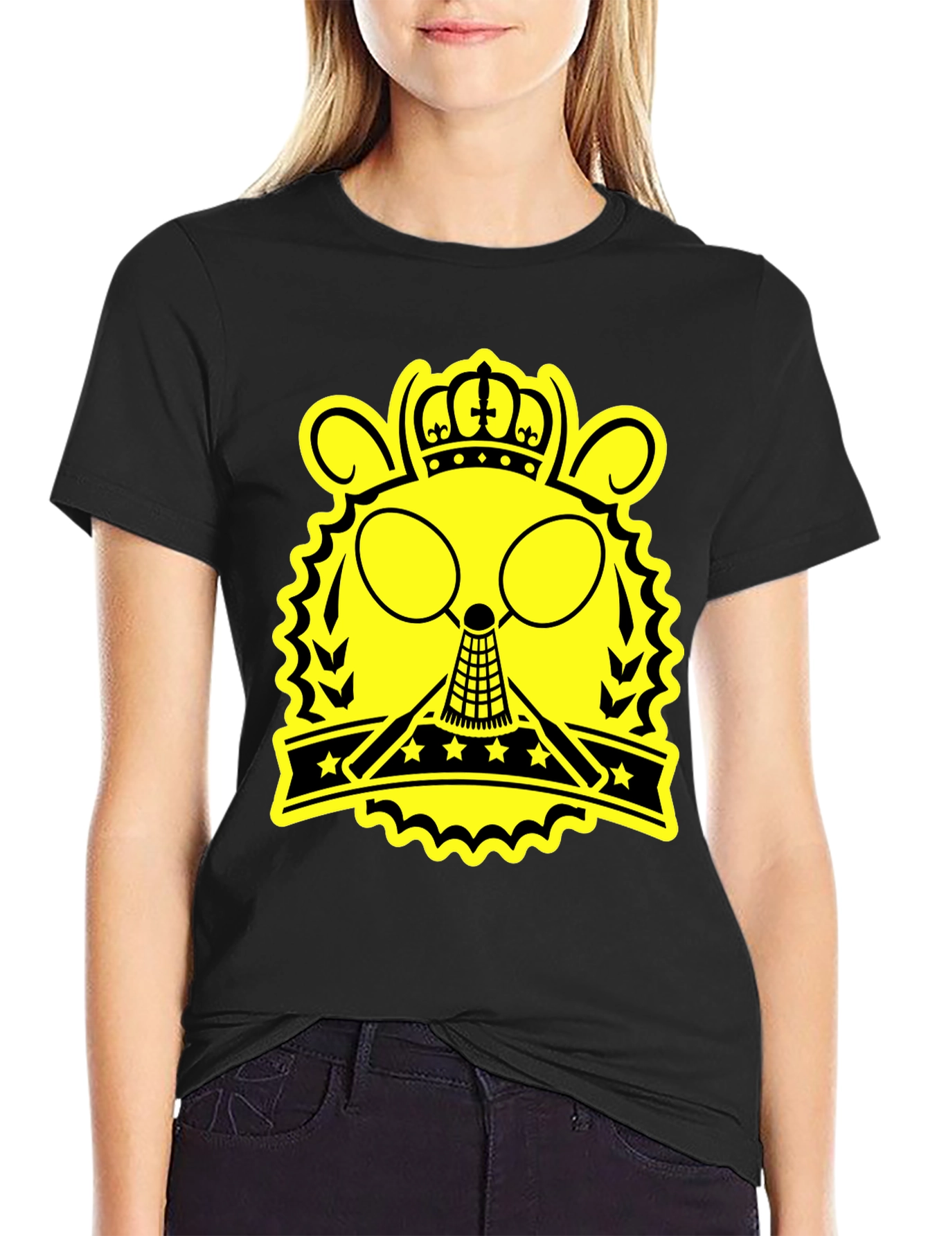 Badminton King Graphic T-Shirt - Black