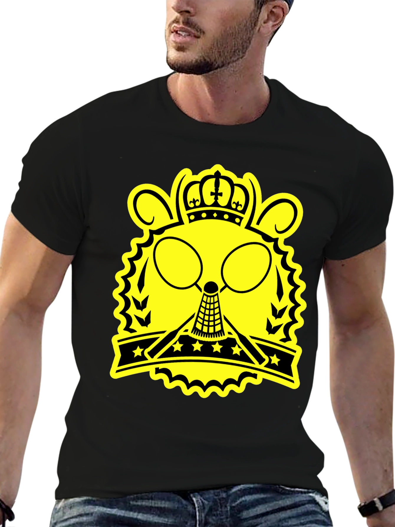 Badminton King Graphic T-Shirt - Black