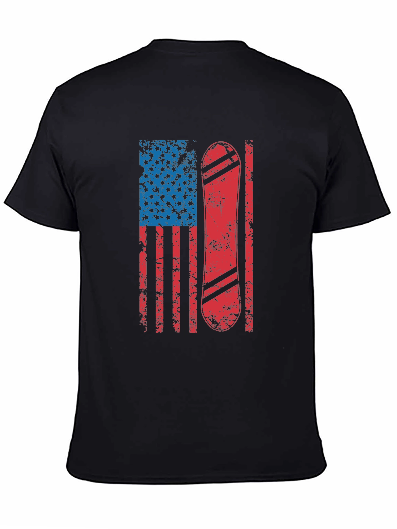 American Flag Snowboard T-Shirt