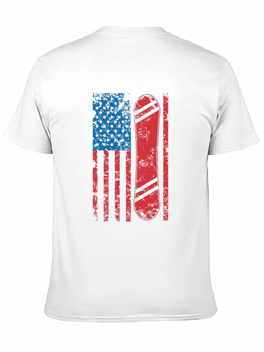 American Flag Snowboard T-Shirt