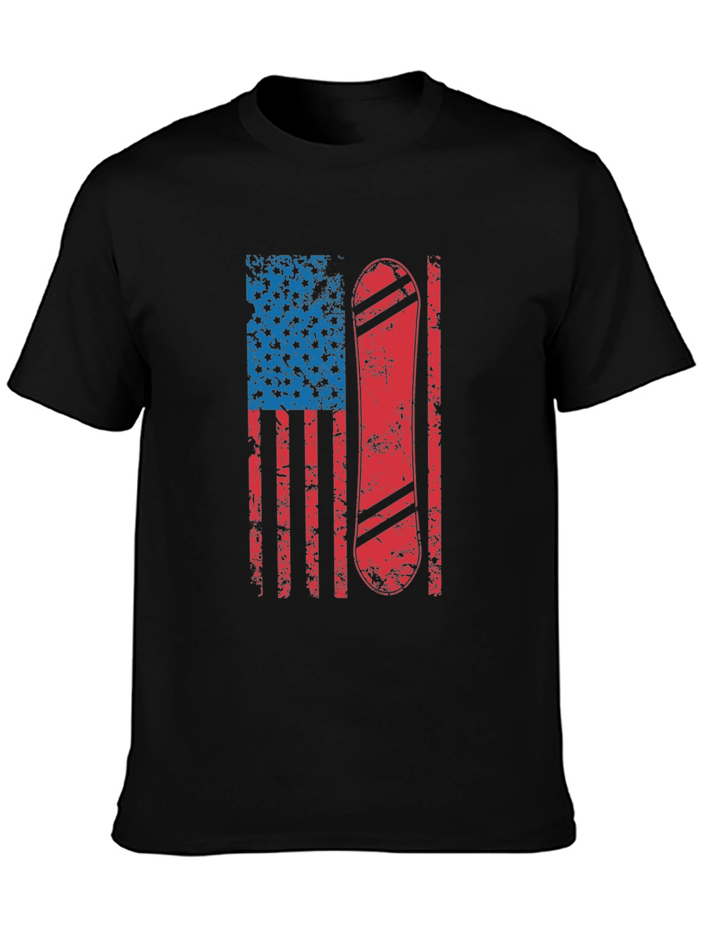 American Flag Snowboard T-Shirt