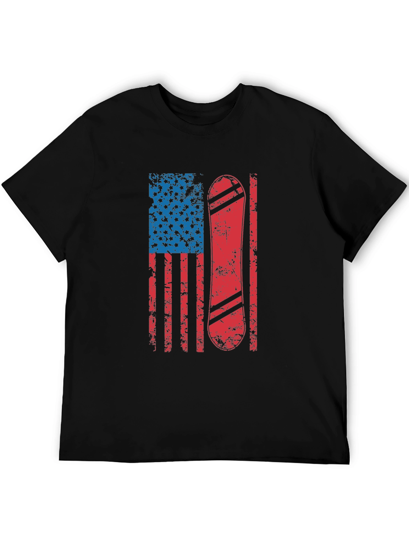 American Flag Snowboard T-Shirt