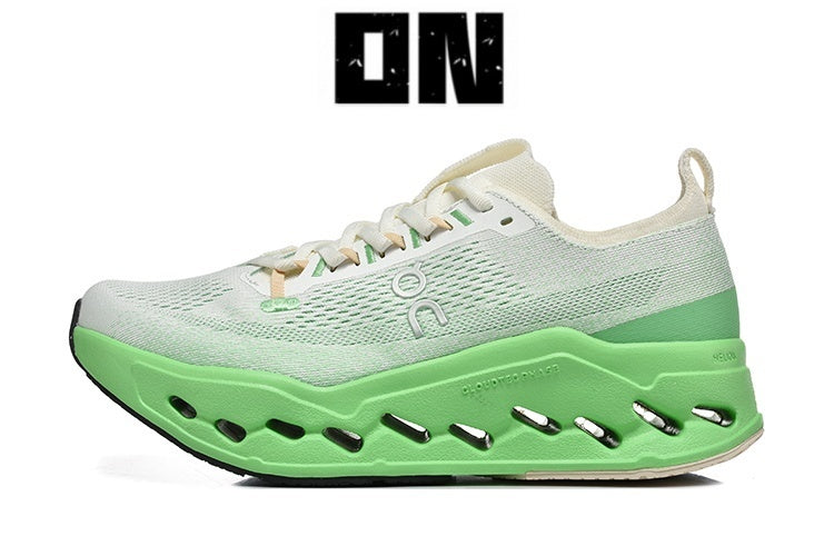 On Cloudsurfer Max Road-Running Shoes White/Green