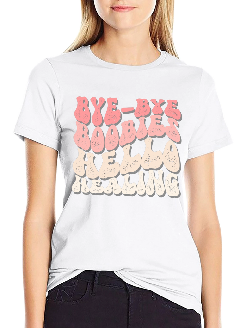 Bye Bye Boobies Hello Healing Graphic Tee