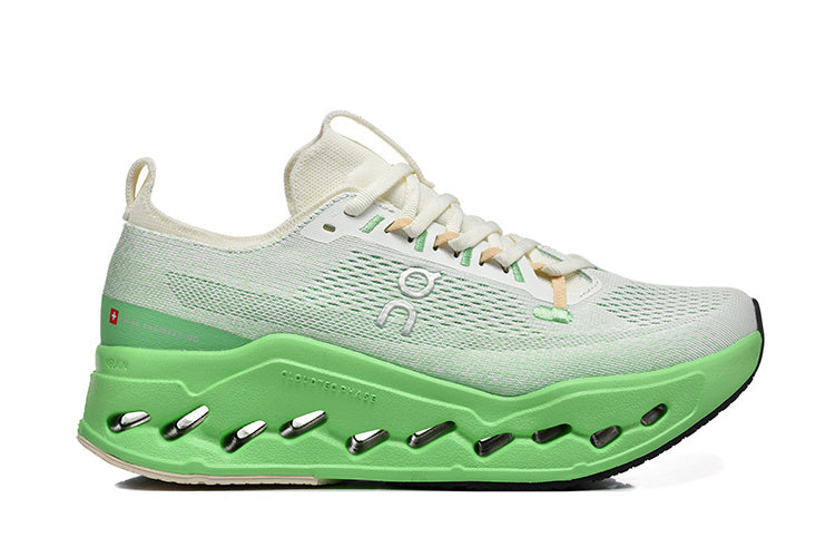 On Cloudsurfer Max Road-Running Shoes White/Green