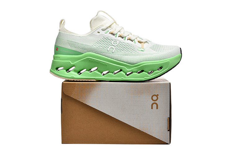 On Cloudsurfer Max Road-Running Shoes White/Green