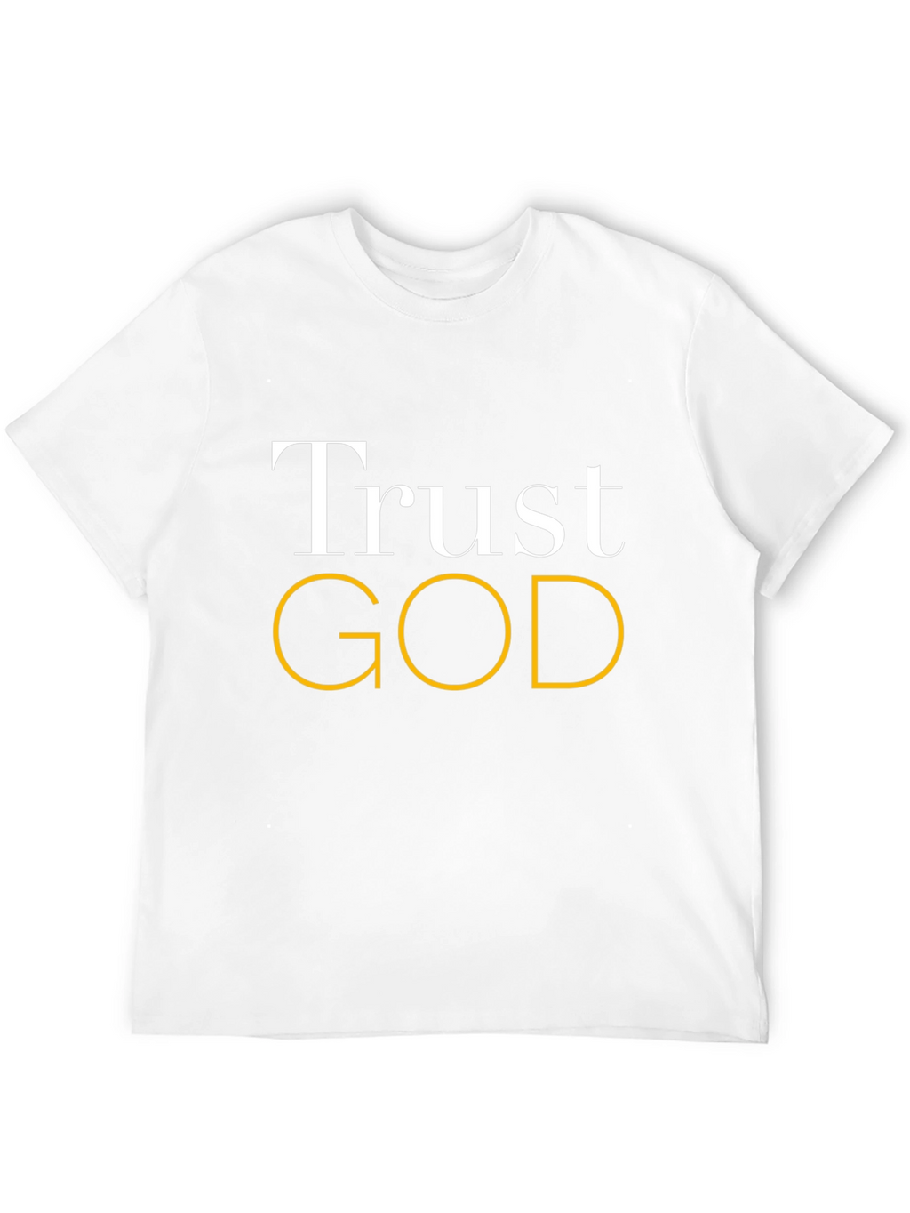 Trust God Graphic Black T-Shirt