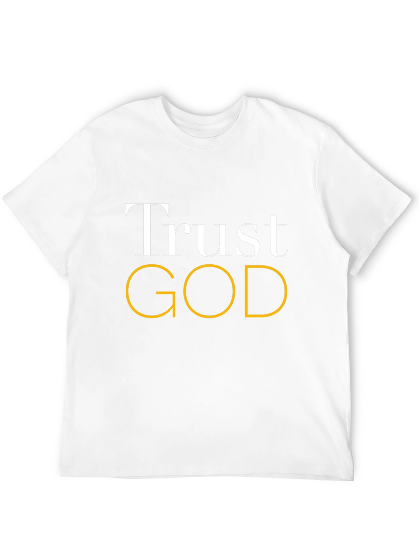 Trust God Graphic Black T-Shirt