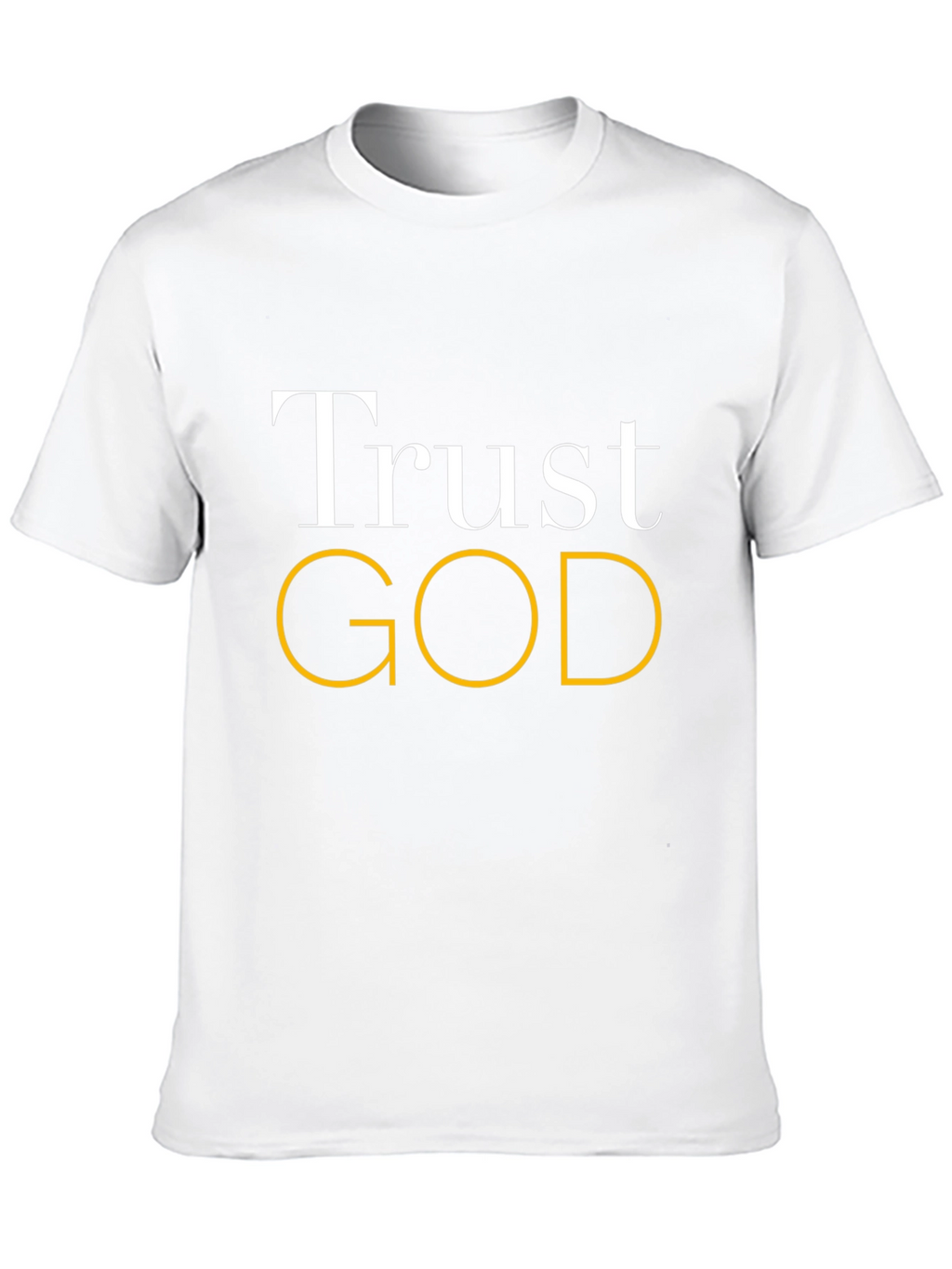 Trust God Graphic Black T-Shirt