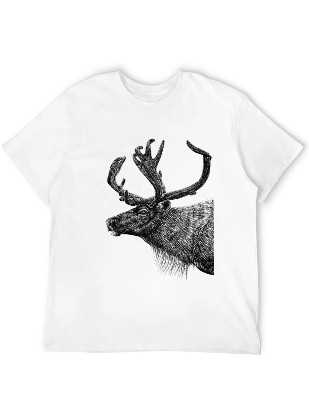 Deer Graphic Black T-Shirt