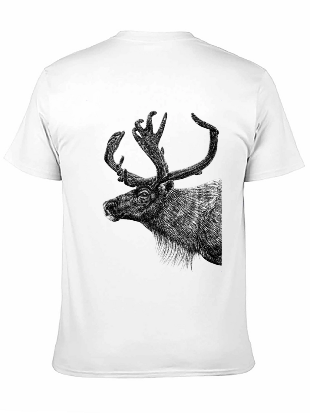 Deer Graphic Black T-Shirt