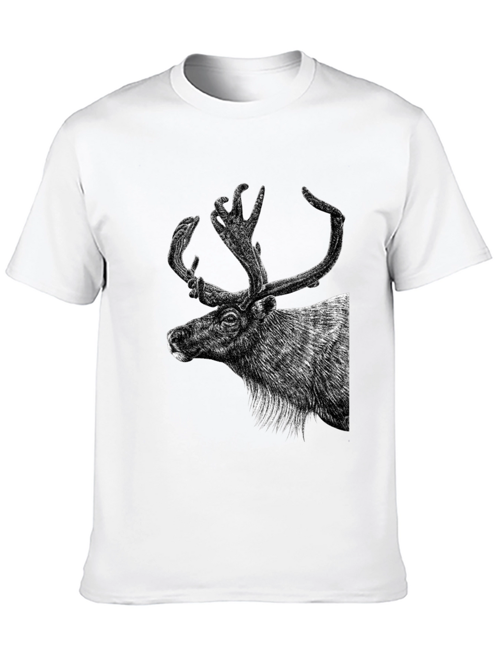 Deer Graphic Black T-Shirt