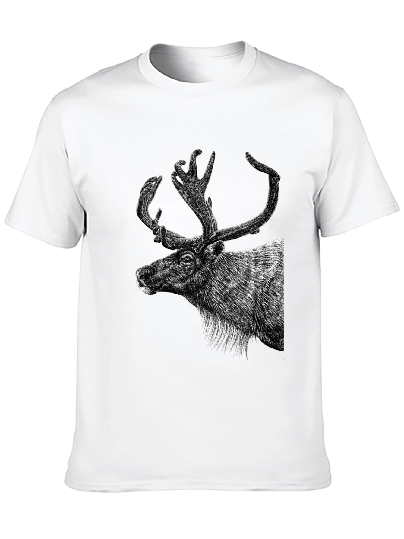 Deer Graphic Black T-Shirt