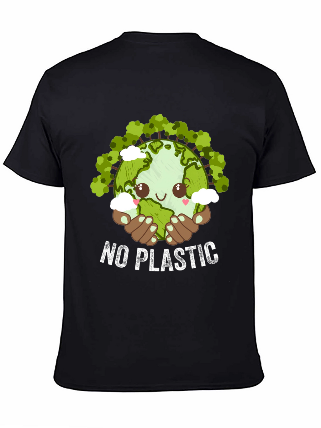 Eco-Friendly No Plastic Graphic T-Shirt