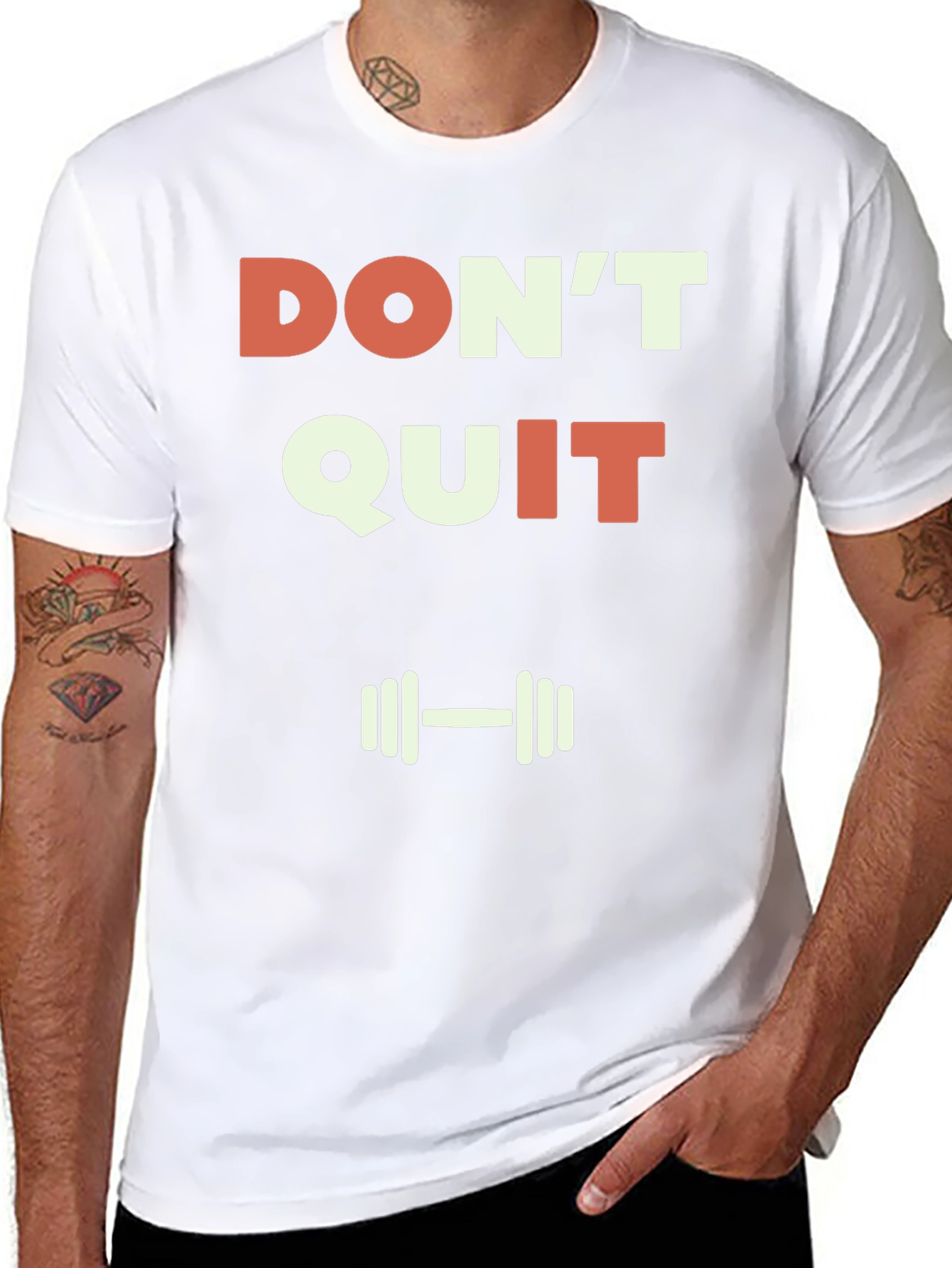 Dont Quit Graphic T-Shirt - Motivational Gym Tee