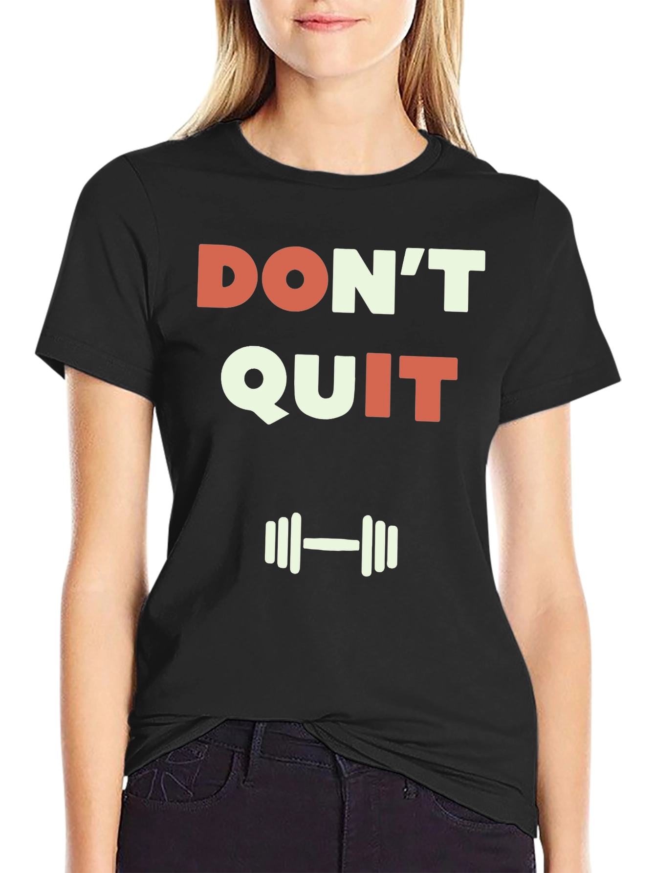 Dont Quit Graphic T-Shirt - Motivational Gym Tee