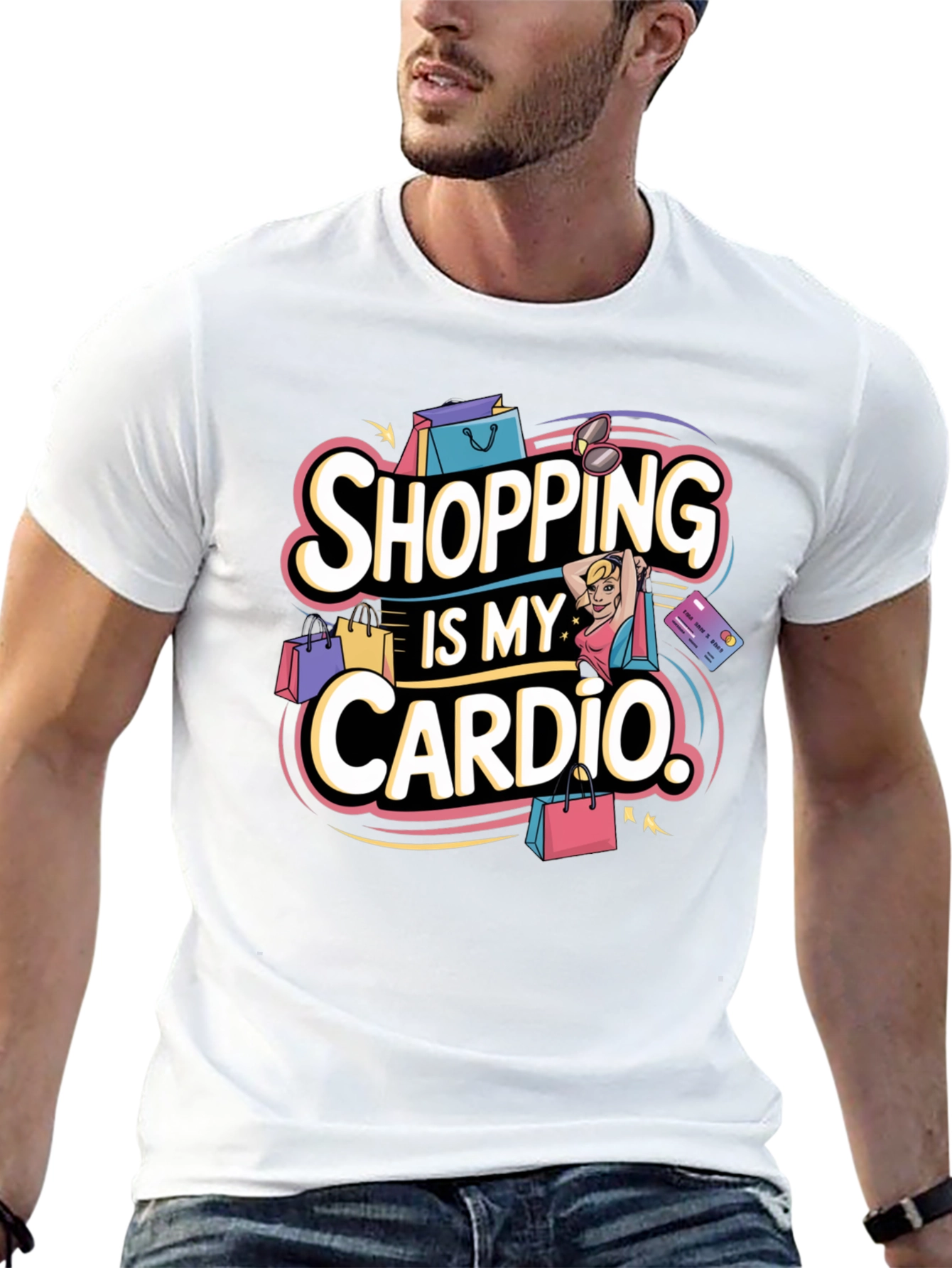 Shopping Is My Cardio Graphic Tee