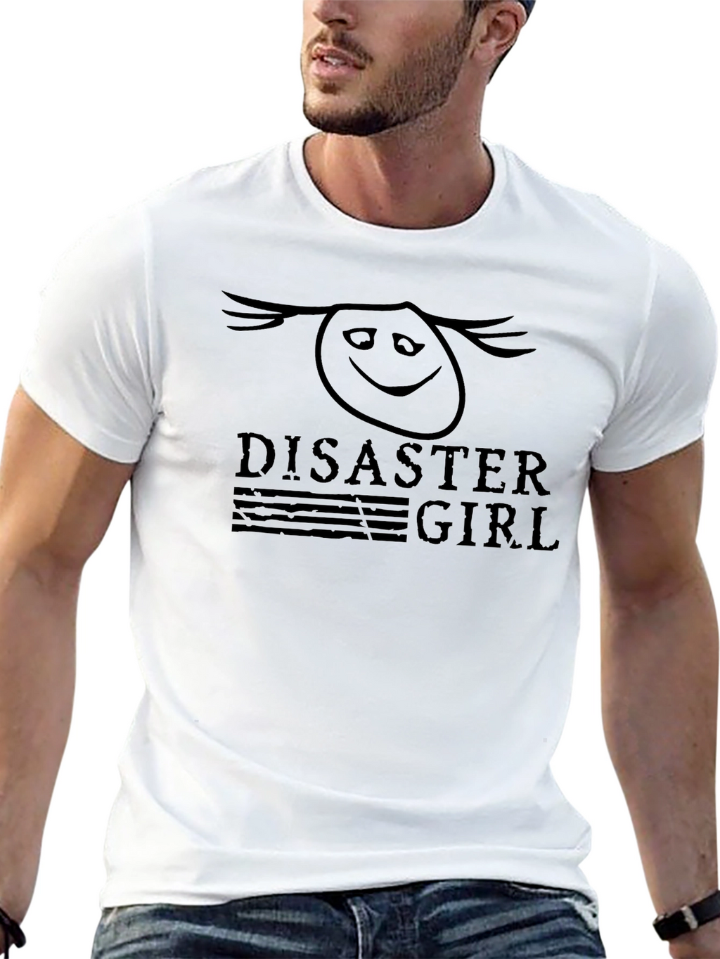 Disaster Girl Graphic Black T-Shirt