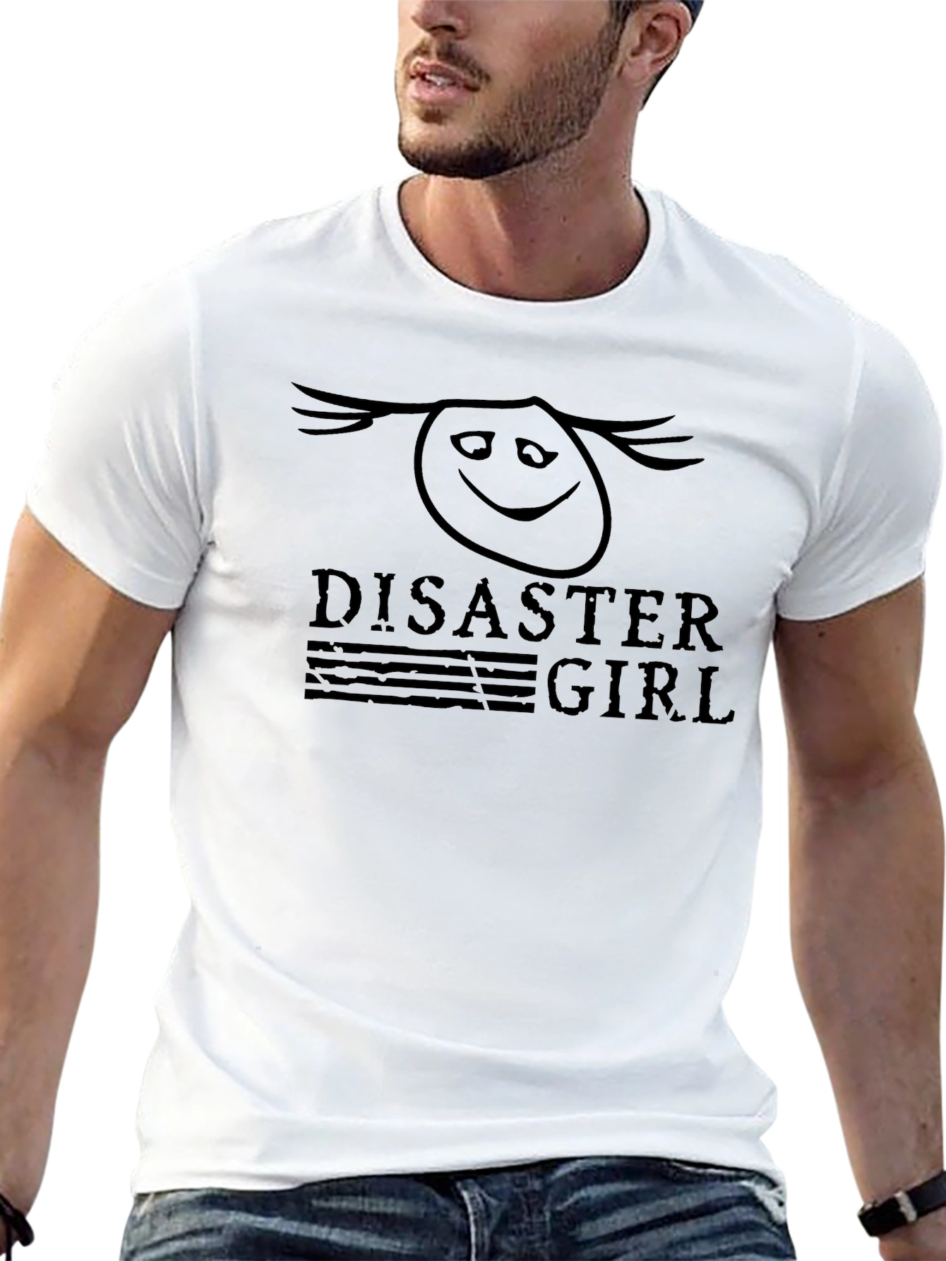 Disaster Girl Graphic Black T-Shirt