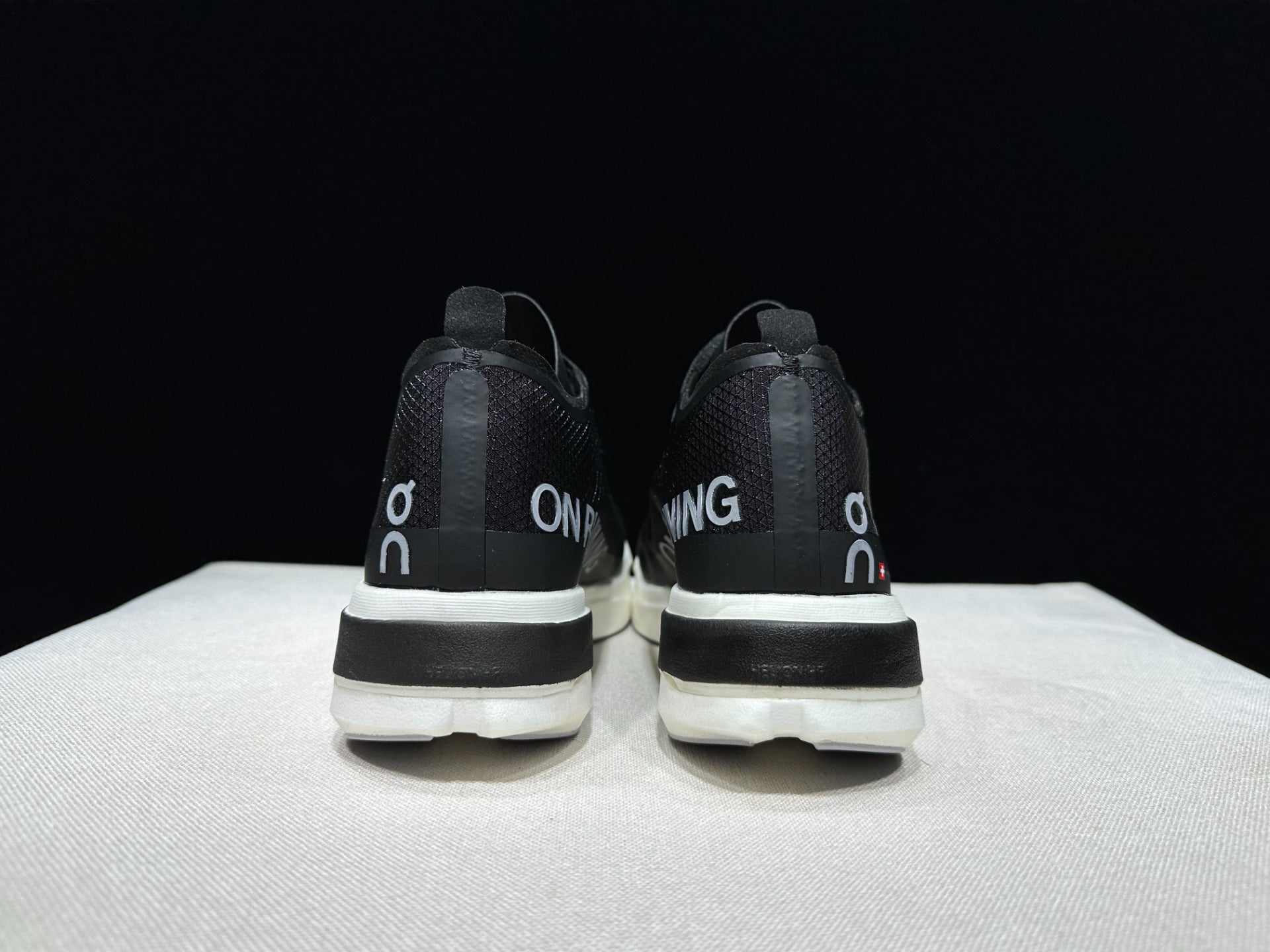 On Cloudboom Strike Running Shoes Black White