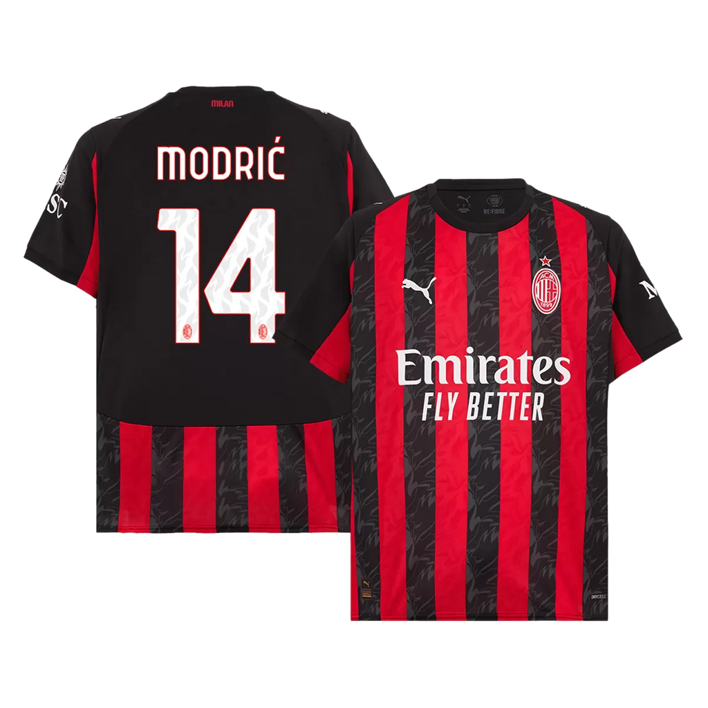MODRIĆ #14 AC Milan Home Jersey 2025/26