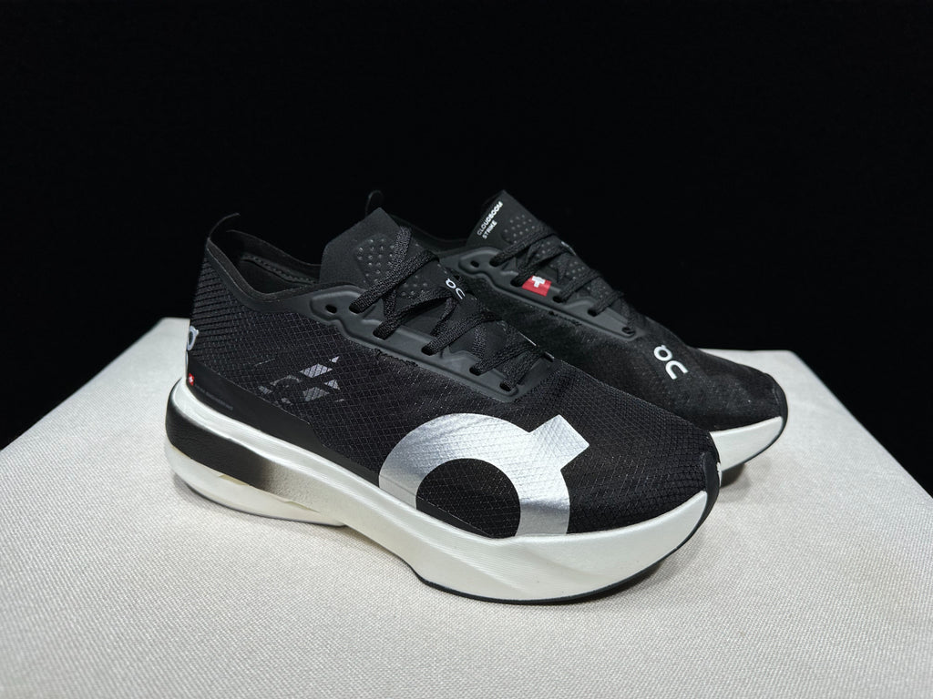 On Cloudboom Strike Running Shoes Black White