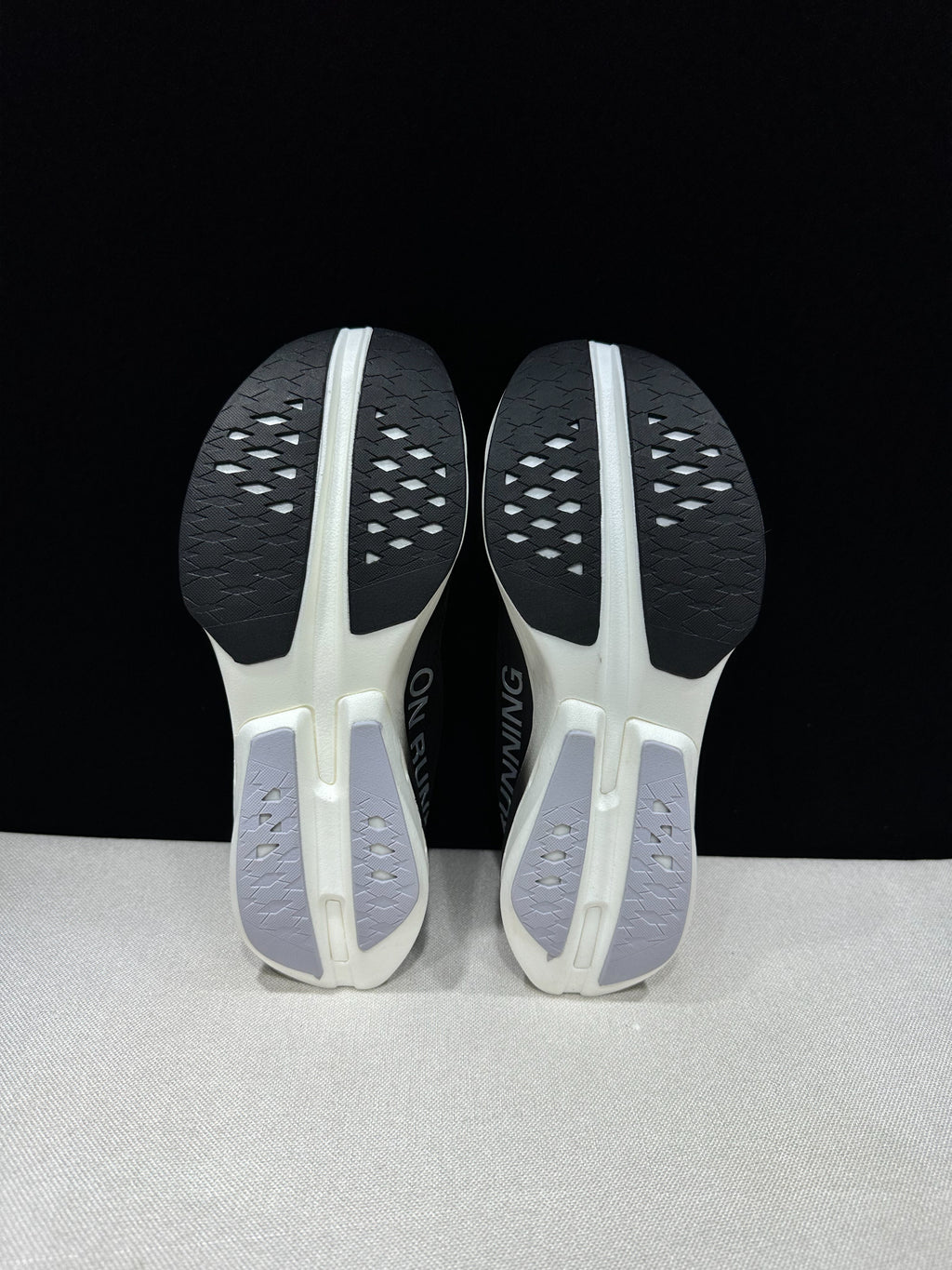 On Cloudboom Strike Running Shoes Black White