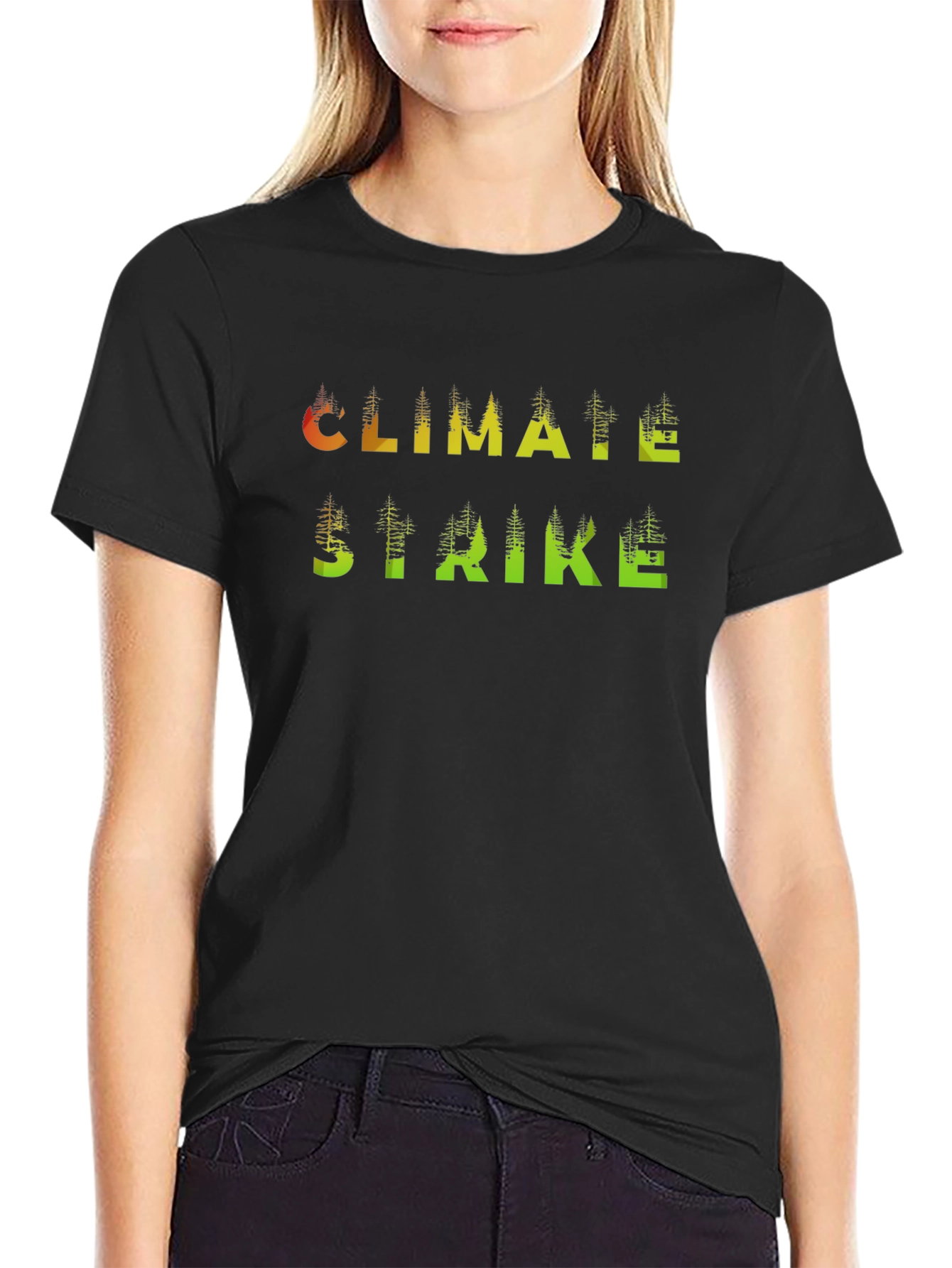 Climate Strike Tree Graphic T-Shirt