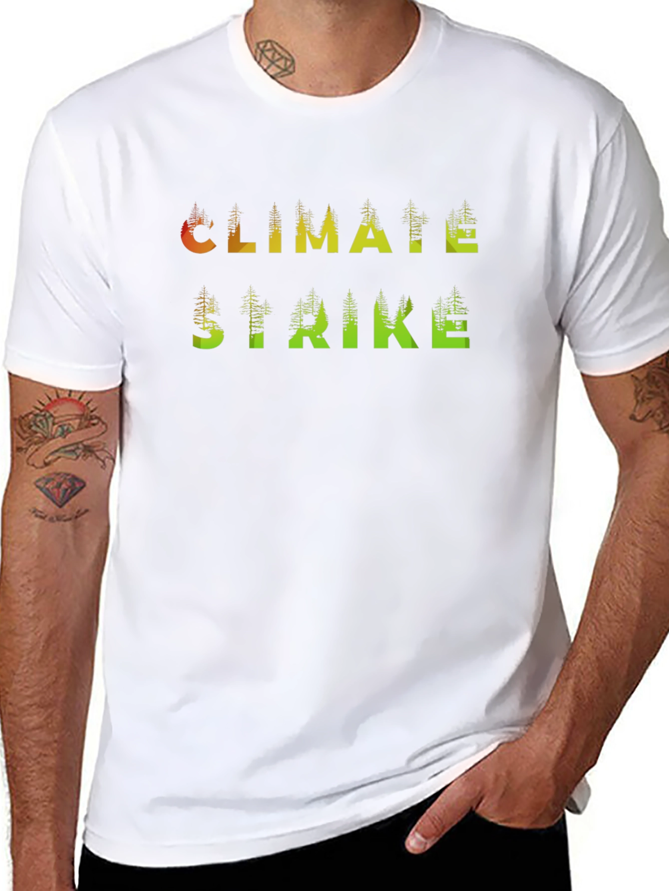 Climate Strike Tree Graphic T-Shirt