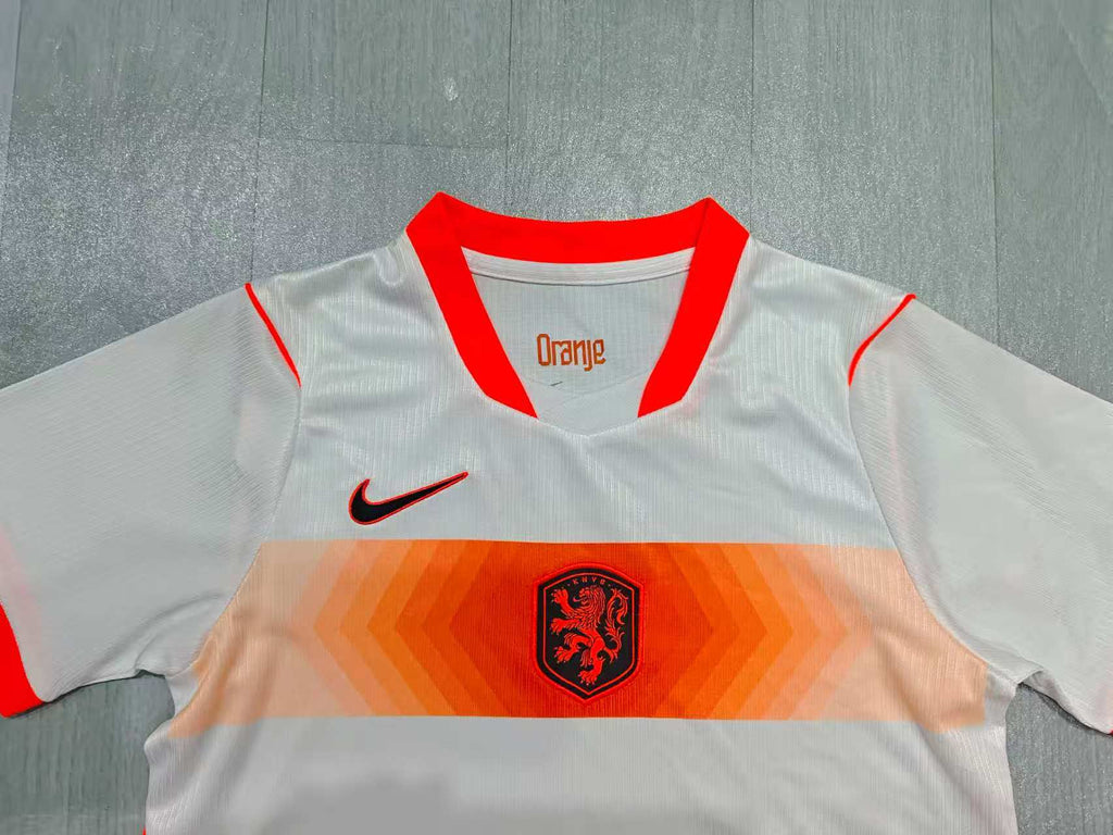 KIDS Netherlands  World Cup Away Kit – White/Orange