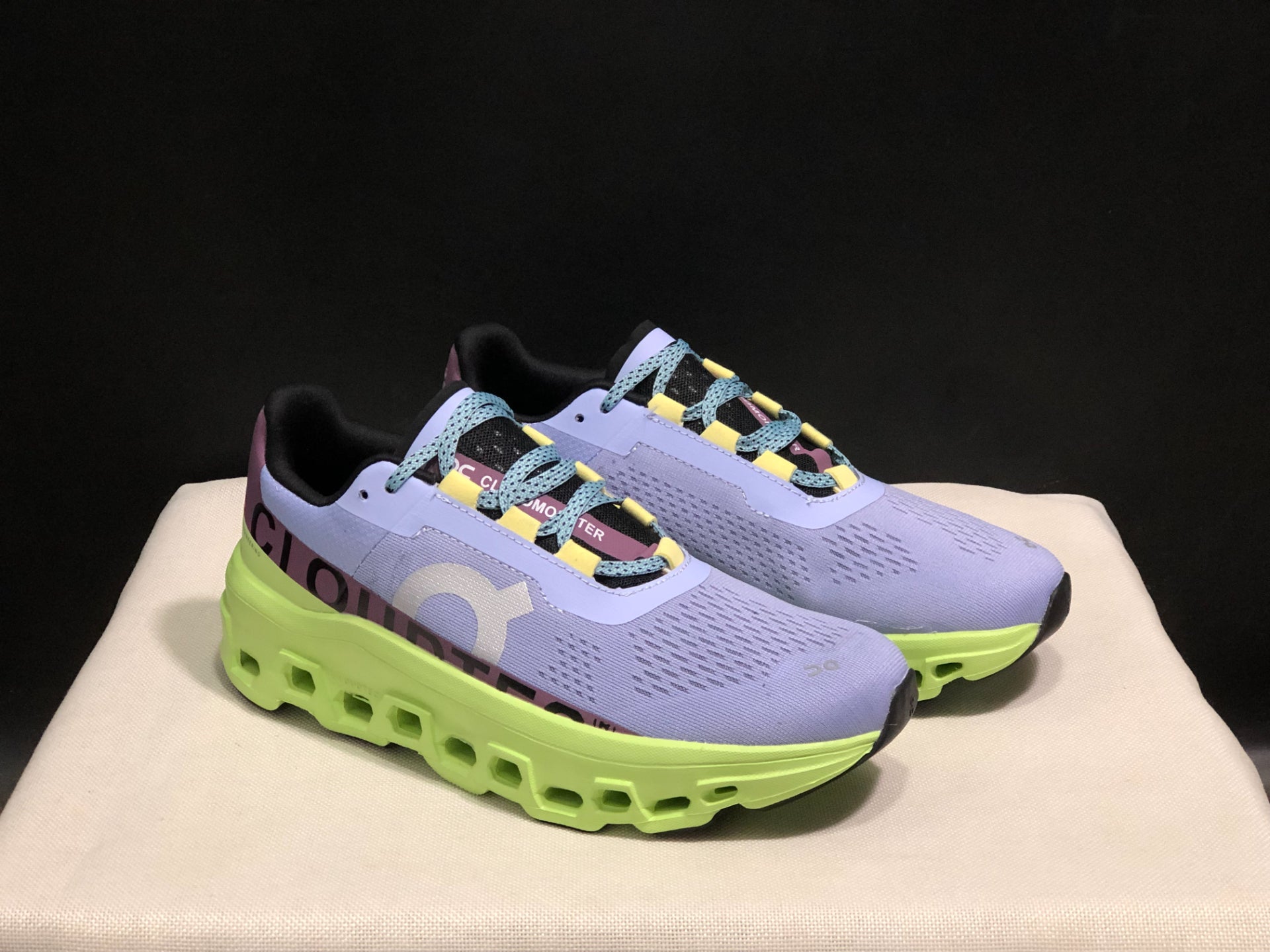 On Running Cloudmonster Sneakers Gray-purple | Yellow