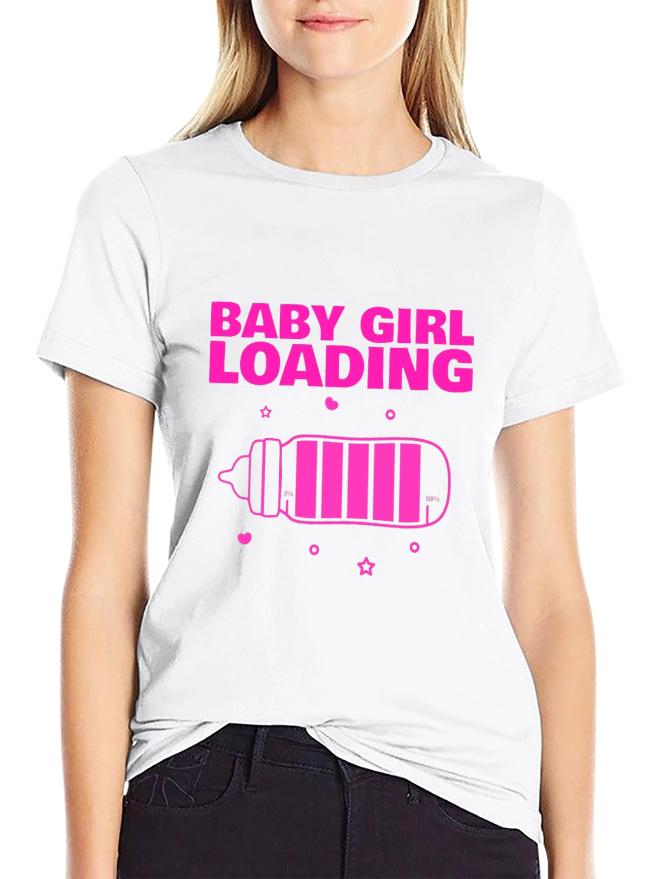 Baby Girl Loading T-Shirt - New Parent Gift