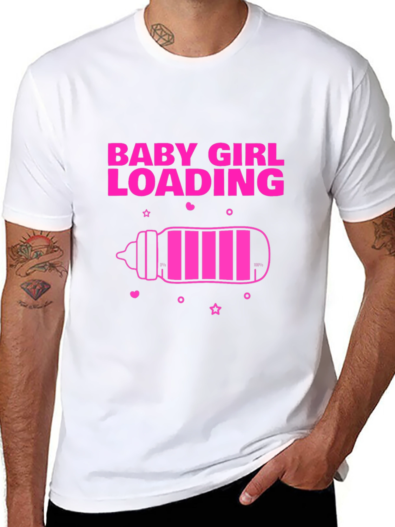 Baby Girl Loading T-Shirt - New Parent Gift