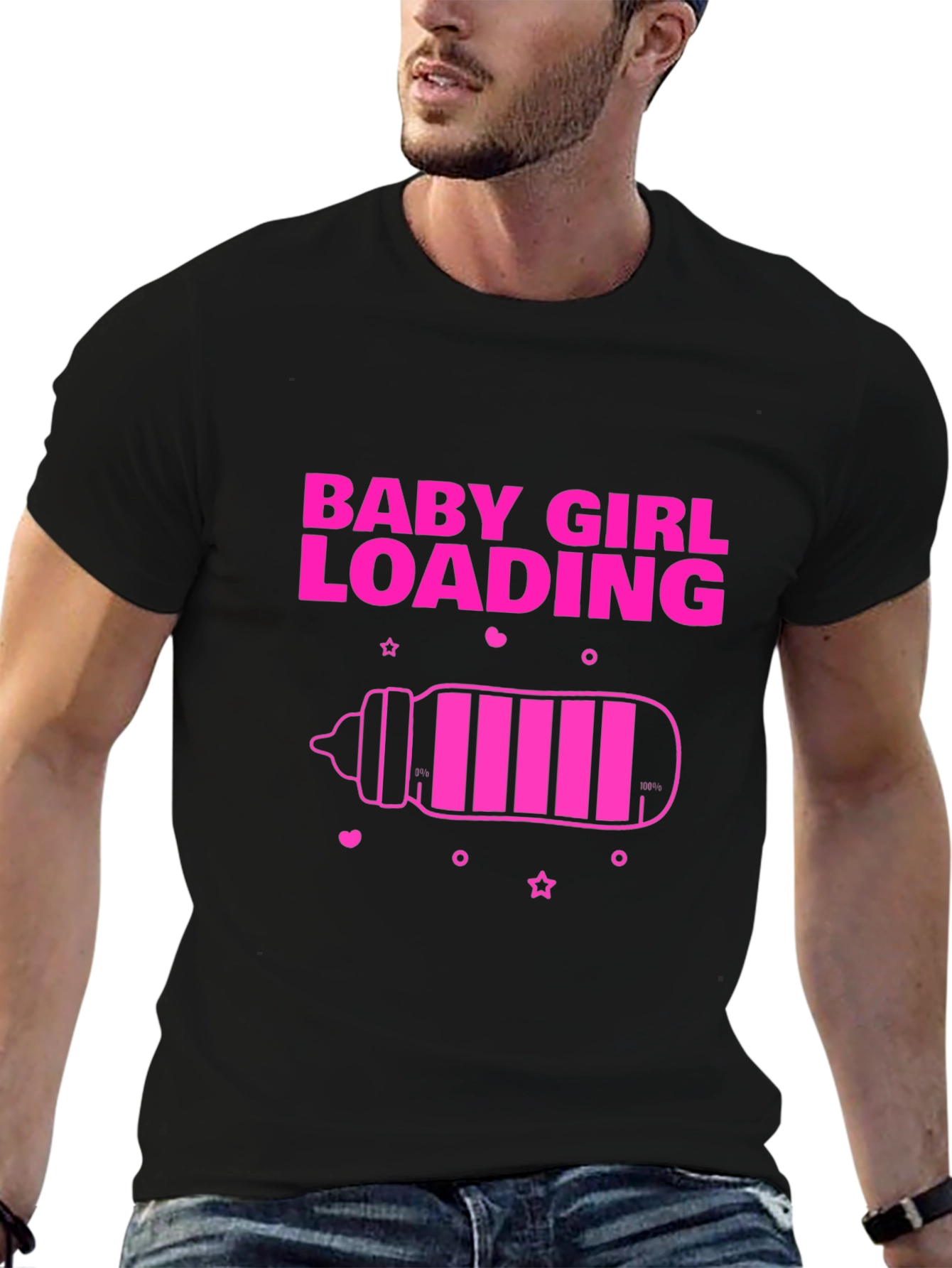 Baby Girl Loading T-Shirt - New Parent Gift