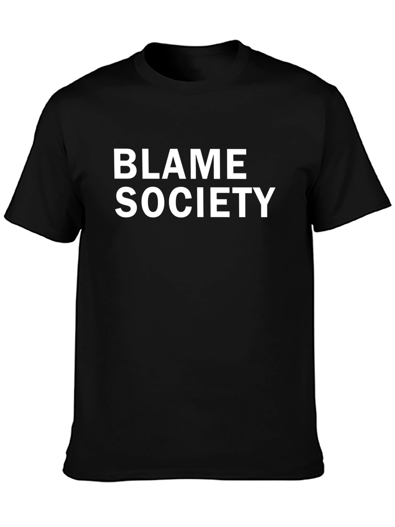 Blame Society Graphic Tee - Bold Statement T-Shirt