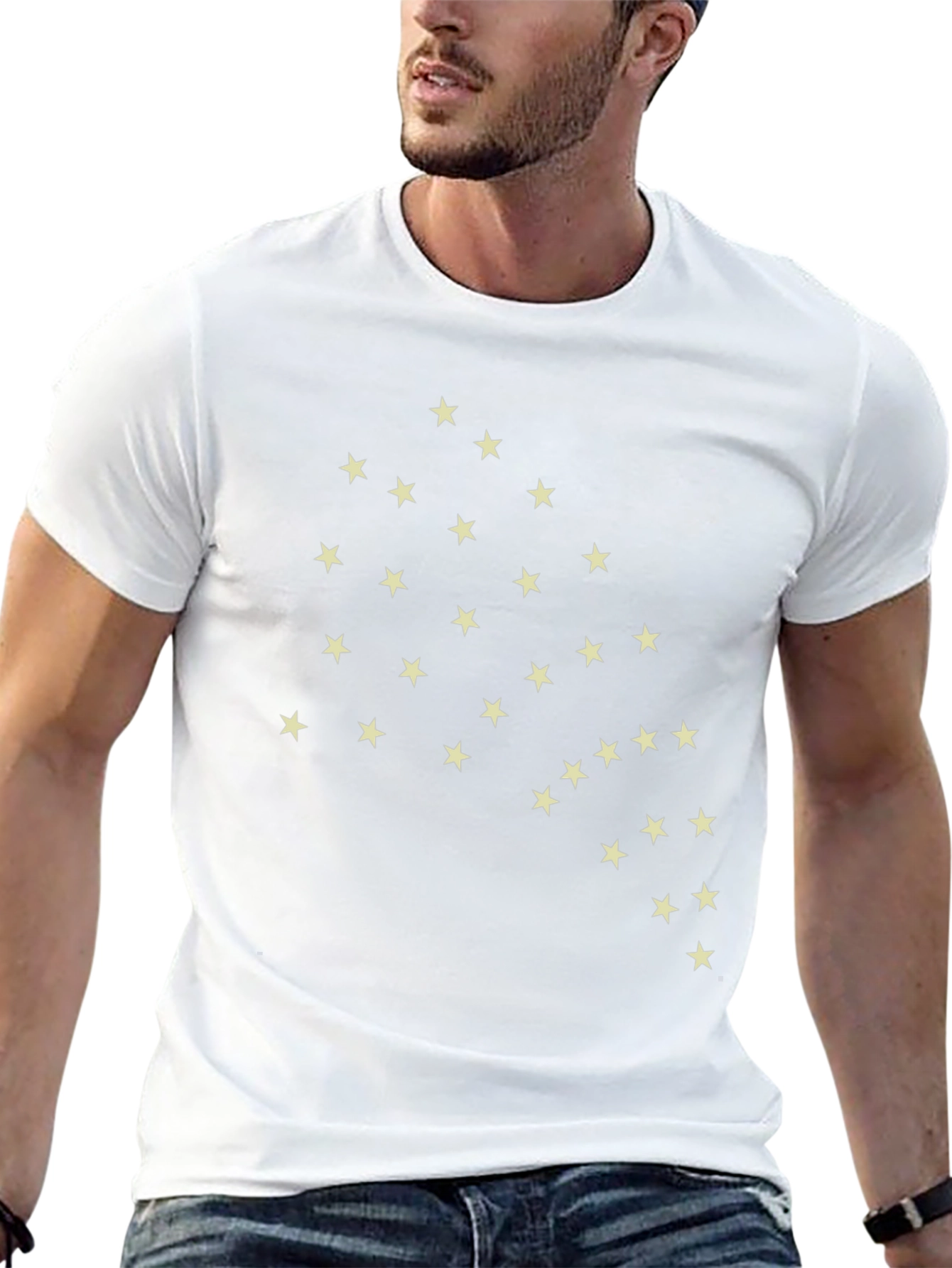 Starry Night Tee - Black Cotton Blend