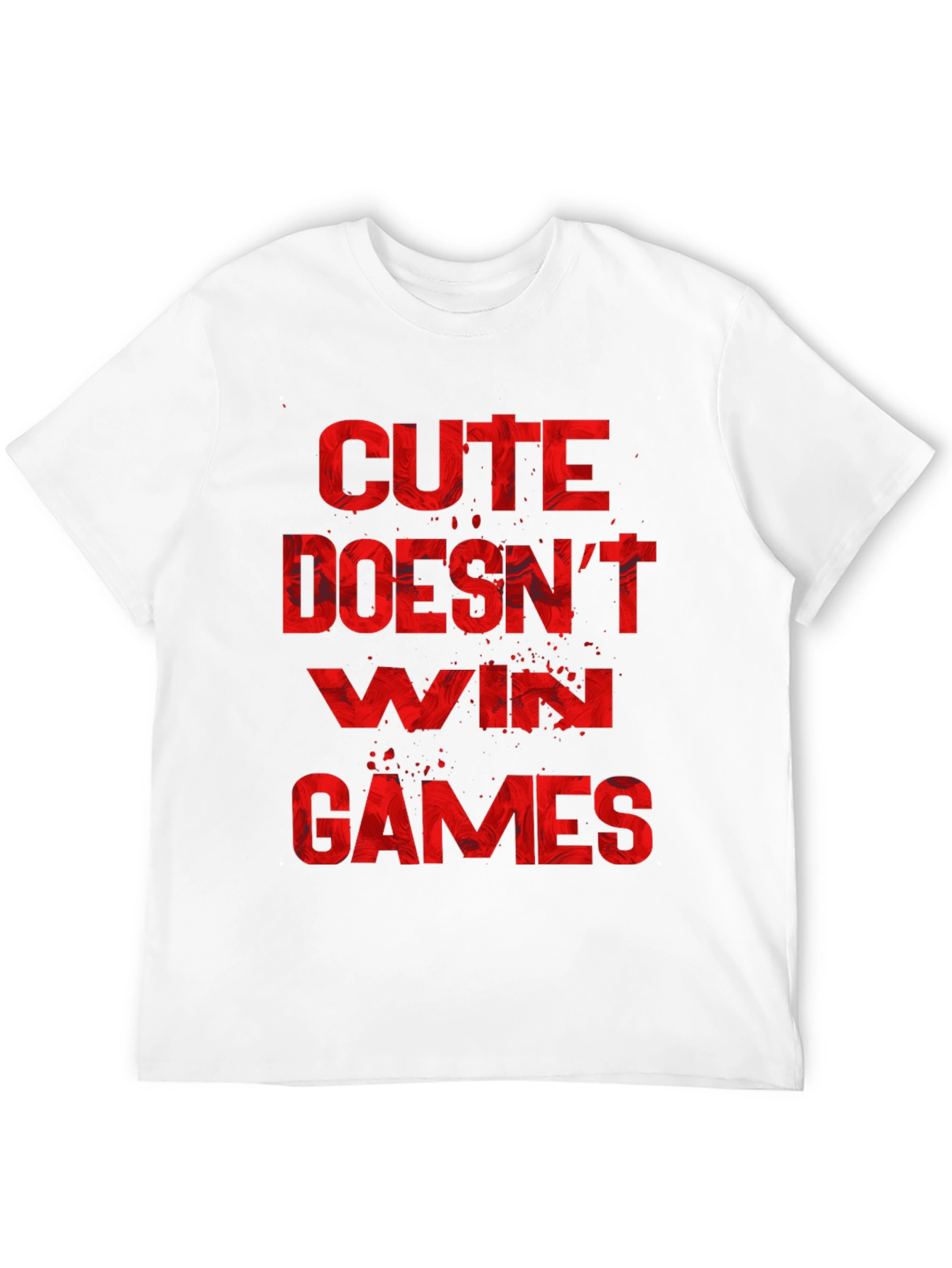 Cute Doesnt Win Games Graphic Tee