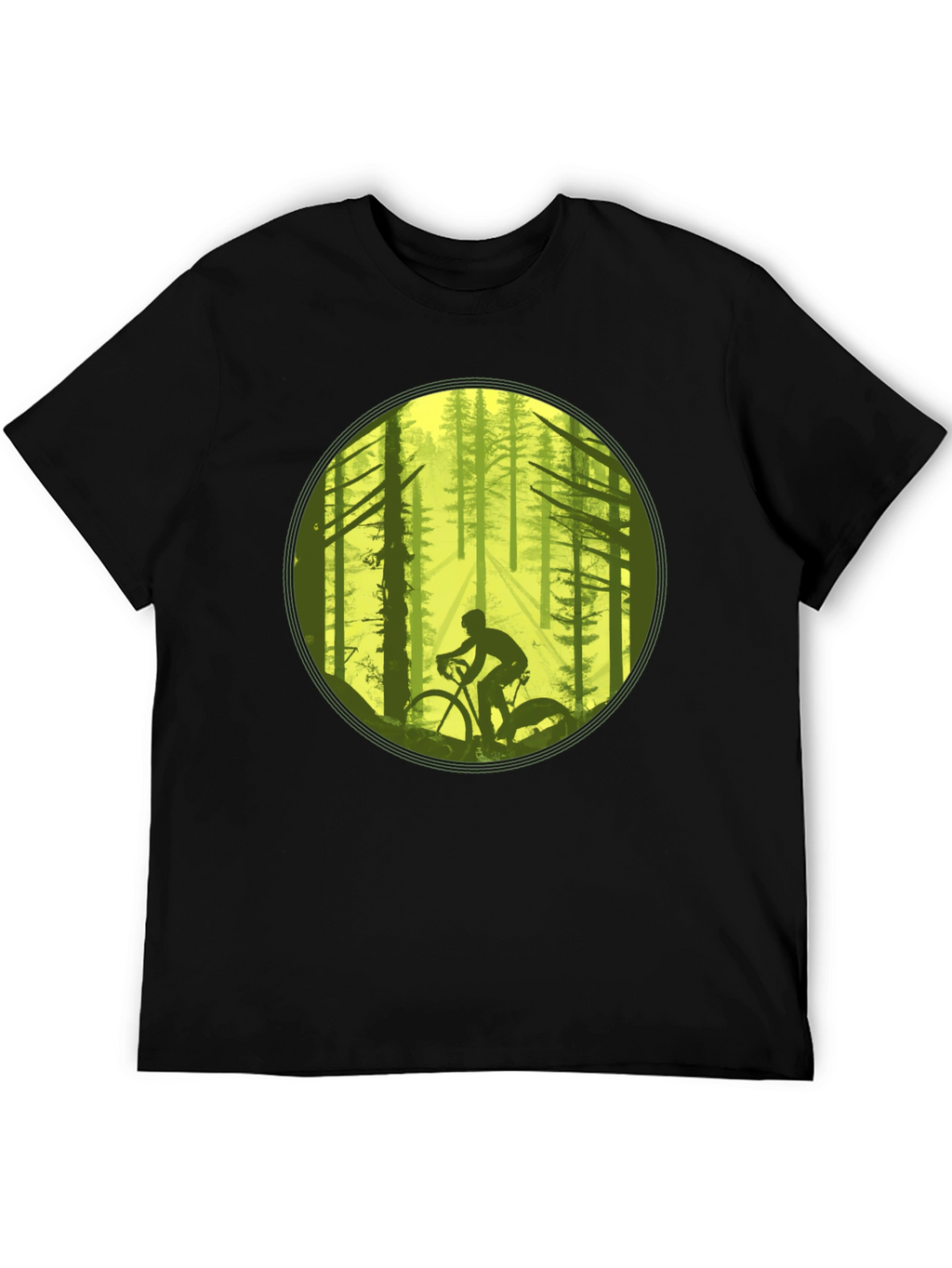 Biker in the Woods Graphic Tee
