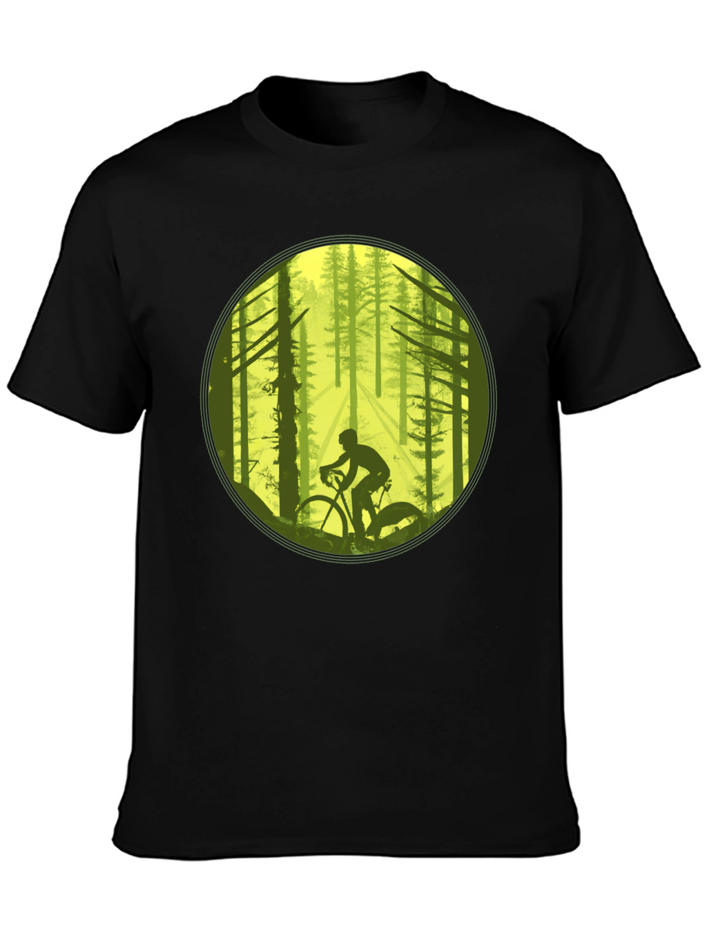 Biker in the Woods Graphic Tee