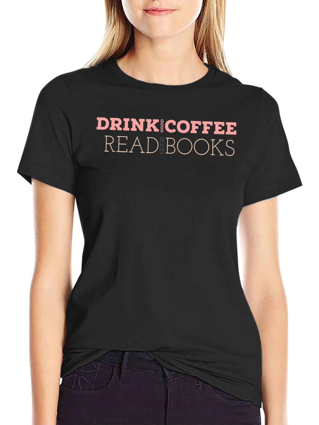Drink Coffee Read Books Graphic T-Shirt